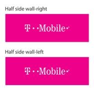 10ft x 10ft Side Wall Set - T-Mobile - Pink