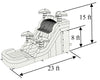 Image of 15'H Blue Slide Wet n Dry