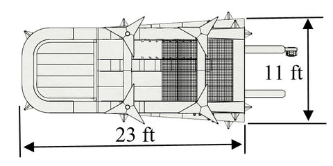 15'H Blue Slide Wet n Dry