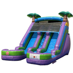 13'H Dual Lane Purple Water Slide