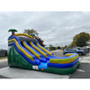 Image of 18'H Dual Lane Green Slide Wet n Dry