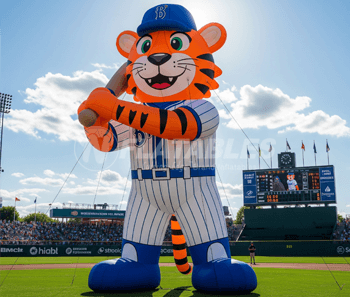 Inflatable Tiger Mascot (Baseball) by Cutting Edge