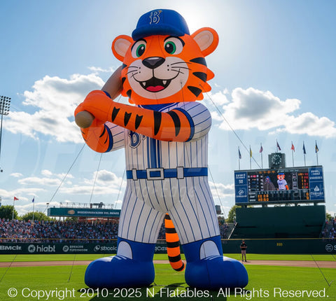Inflatable Tiger Mascot (Baseball) by Cutting Edge