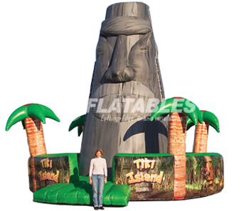 Tiki Island™ Inflatable Rock Climbing Wall