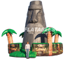 Image of Tiki Island™ Inflatable Rock Climbing Wall