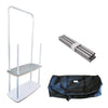 Image of Trade Show Display with Back Wall Shelving