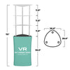 Image of Trade Show Display Tower with Shelves & Media Stand