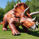 Inflatable Triceratops Dinosaur (Orange) by Cutting Edge