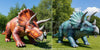 Image of Inflatable Triceratops Dinosaur (Orange) by Cutting Edge