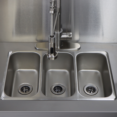 Triple 3 Basin E-Sink - Portable Electric Heated Dish Washing Station