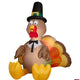 8' Gemmy Airblown Inflatable Thanksgiving Turkey Dressed As Pilgrim