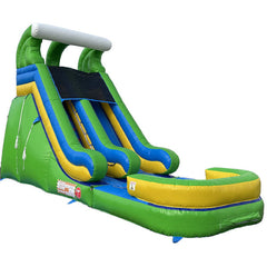 16'H Dura-Lite Green Slide w Detachable Pool