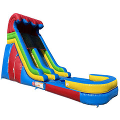 18'H Dura-Lite Rainbow Slide w Detachable Pool