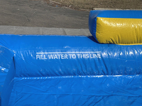 18'H Dura-Lite Rainbow Slide w Detachable Pool