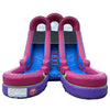 Image of 15'H Dual Lane Dura-Lite Pink Slide w Detachable Pool