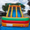 Image of 18'H Dura-Lite Dual Lane Volcano Slide Wet n Dry