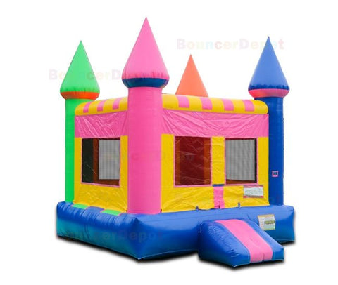 14'H Castle Commercial Bounce House by Bouncer Depot