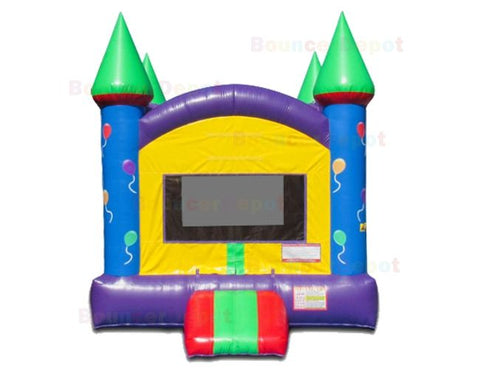 Multi Color Castle Inflatable Moonwalk