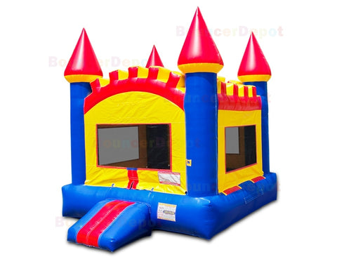 14'H Brick Castle Bounce House by Bouncer Depot