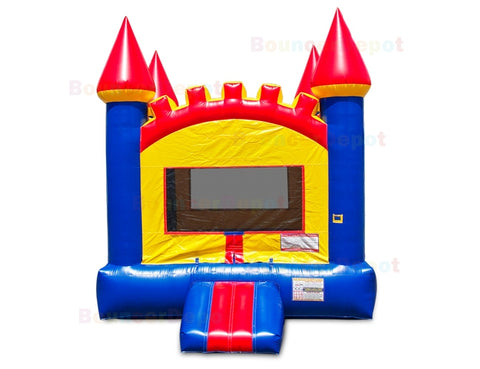14'H Brick Castle Bounce House by Bouncer Depot