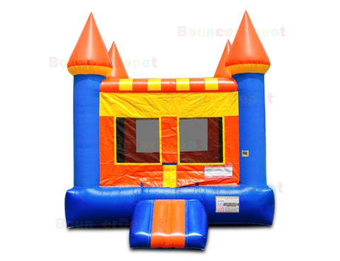 14'H Orange Castle by Bouncer Depot