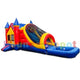 15'H Rainbow Castle Inflatable Combo Jumper by Bouncer Depot