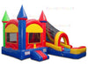 Image of Castle Dry Slide Combo Moonwalk For Sale