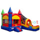 15'H Castle Dry Slide Combo by Bouncer Depot