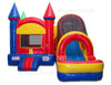 Image of Castle Dry Slide Combo Moonwalk For Sale