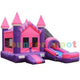 15'H Princess Castle Combo Moon Walk Bounce House by Bouncer Depot