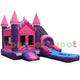 15'H Pink And Purple Combo Castle With Pool by Bouncer Depot