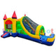15'H Multi Color Inflatable Jumper Slide Combo With Pool by Bouncer Depot