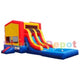 14'H Module Double Lane Slide Combo Wet/Dry by Bouncer Depot