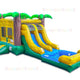 12'H Double Lane Wet Dry Tropical Combo by Bouncer Depot
