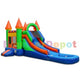 15'H Wet Dry Castle Combo Bounce House by Bouncer Depot
