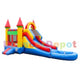 15'H Bright Wet n Dry Compact Castle Combo Jump House by Bouncer Depot