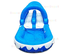 9'H Double Lane Slip N Splash For Adults by Bouncer Depot