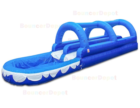 9'H Double Lane Slip N Splash For Adults by Bouncer Depot