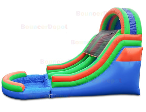 20 Feet Front Load Backyard Inflatable Water Slide by Bouncer Depot