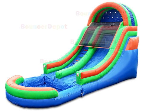 20 Feet Front Load Backyard Inflatable Water Slide by Bouncer Depot