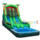 18'H Double Lane Tropical Wet Dry Slide by Bouncer Depot