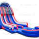 20'H Inflatable All American Double Lane Splash Water Slide by Ultimate Jumpers