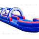8'H All American Double Lane Slide And Slip by Bouncer Depot