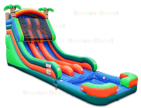 18'H Tropical Water Slide by Bouncer Depot
