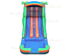 18'H Tropical Water Slide by Bouncer Depot