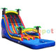 16′H Front Load Tropical Water Slide by Ultimate Jumpers