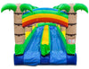Image of 18 Ft Double Lane Tropical Slide And Slip by Bouncer Depot