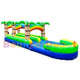 18 Ft Double Lane Tropical Slide And Slip by Bouncer Depot