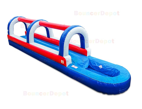 8'H Single Lane Slip N Slide With Pool by Bouncer Depot