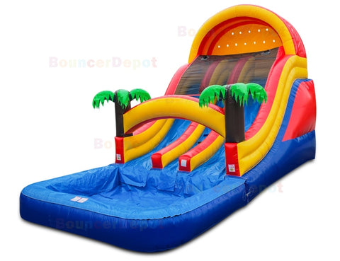 15 Ft Dual Water Slide by Bouncer Depot